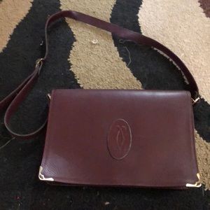 Vintage Burgundy Crossbody